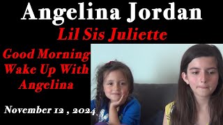 111224 Good Morning Wake Up With Angelina Jordan Sister Juliette  Beautiful Songs and Coffee [upl. by Audrit572]