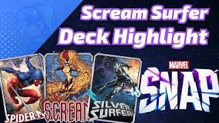 Scream Silver Surfer SpiderMan moves them around Marvel SNAP Deck Highlight [upl. by Rhtaeh]