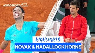 Nadal In Stunning Form amp Defeats Djokovic In Iconic 2020 Final  Roland Garros Rewind  Eurosport [upl. by Ihculo]