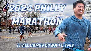 THE HARDEST RACE OF MY LIFE  2024 Philly Marathon [upl. by Eelsel927]