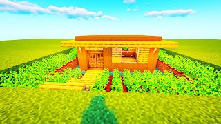 APRENDE YA 👉 Cómo Construir una CASA de MADERA BASICA para Minecraft SURVIVAL [upl. by Akerboom380]