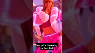 Ice spice is coming to fortnite🍑 [upl. by Suoivart27]