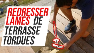 Comment redresser des lames de terrasse tordues [upl. by Clarette]