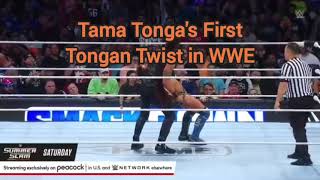 Tama Tongas First Tongan Twist in WWE [upl. by Remlap]