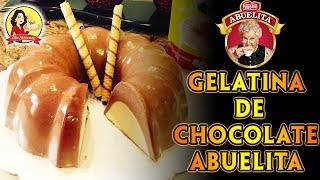 Gelatina de CHOCOLATE Abuelita😋 Flotatina de chocolate abuelita  con relleno idea 10 mayo mama👸🏻 [upl. by Dumanian608]