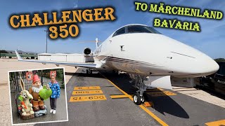 134 Flying My Challenger 350 to Bavaria 🇩🇪 [upl. by Enohpets]