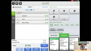 How to split bills with NCR Silver Pro [upl. by Lakim]