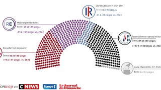 SONDAGE  Législatives 2024  voici à quoi pourrait ressembler la nouvelle Assemblée nationale [upl. by Eolcin]