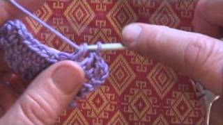 How to do a treble crochet stitch tr  tutorial 7 [upl. by Ydoow]