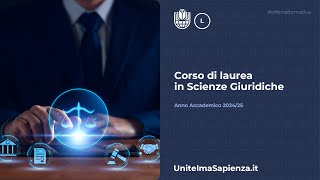 Corso di laurea in Scienze Giuridiche 2425 [upl. by Elon]