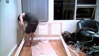 Putting together the Ikea FJELLSE double bed frame [upl. by Faustus]