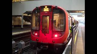 S7 Stock 21500 London Underground District Line Departs at Ealing Broadway Platform 8 for Tower Hill [upl. by Fong]