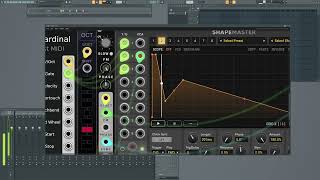 Making a kick in Cardinal VST with ShapeMaster then turning it into a TX16Wx patch [upl. by Johppa]