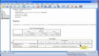 Percentile Scores  SPSS part 1 [upl. by Claresta]