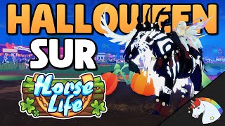 EVENEMENT HALLOWEEN SUR HORSE LIFE 🎃  Jeu de chevaux Roblox [upl. by Kcirderf830]