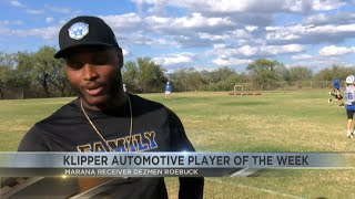 Klipper Automotive Player of the Week Dezmen Roebuck [upl. by Tekcirc]