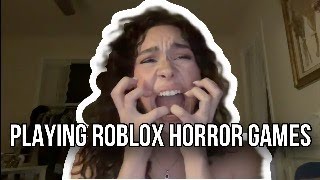 PLAYING ROBLOX HORROR GAMES [upl. by Weihs908]