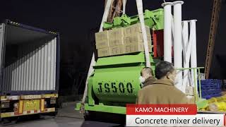 JS500 Concrete Mixer And Supporting Equipment Successfully Exported To Haiphong Port Vietnam [upl. by Yirinec648]