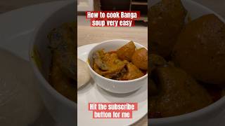 Cook Palm Nut Soup Banga soup in few minutes viralvideo shorts chef shortafrica exploremore [upl. by Haseefan]