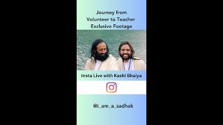 Exclusive Instagram Live with Art of Living Teacher Kashi Bhaiya  Journey from Volunteer to Teacher [upl. by Liatris]