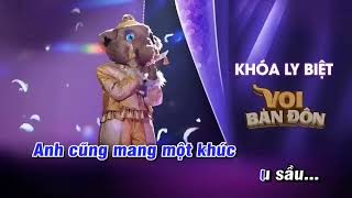 Karaoke Khoá Ly Biệt  Tone Nam [upl. by Varian]