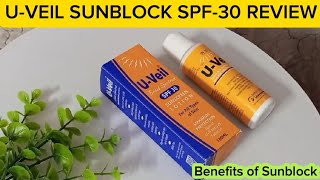 U Veil Sunblock30 Review  Best and Affordable sunblock in Pakistan [upl. by Kally330]