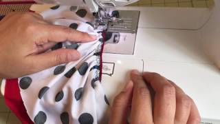 Super Easy  How to Attach Your Gathered Ruffle To Any Garment [upl. by Tisdale687]