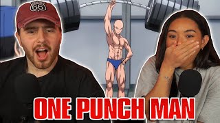 HERO TRYOUTS amp SAITAMA VS GENOS  One Punch Man Episode 5 REACTION [upl. by Enyalaj]