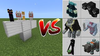 Cats and Dogs Golem vs Minecraft Monsters [upl. by Sarine]