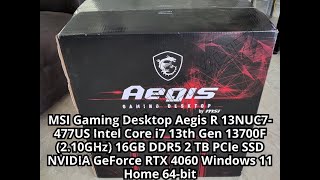 Powerful Gaming PC Alert MSI Aegis R 13NUC7477US Review [upl. by Athalee267]