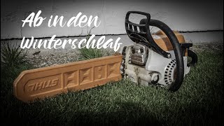 Stihl Kettensäge richtig einwintern und reinigen [upl. by Mcmath]