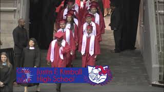 JUSTIN F KIMBALL HIGH SCHOOL 2019 GRADUATIONDallas ISD [upl. by Sadonia517]