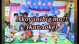 Akoy Inibig mo karaoke Ellizer Laguisan original instrumental [upl. by Chaddie]