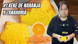 KEKE DE NARANJA 🍊 CON ZANAHORIA 🥕 empezamos una nueva secuencia de kekes en el canal [upl. by Yleve]