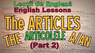 Lectii Engleza Video  ARTICLES Articolele in engleza  part 2  English Video Lessons [upl. by Nacul]