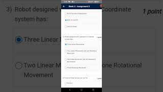 Robotics and Control  Theory and Practice  Week 0 Quiz  Assignment 0 Solution  NPTEL  SWAYAM [upl. by Hctud]