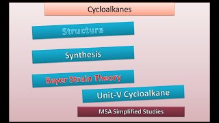 What are cycloalkanes  What is bayer Strain theory bpharma unit5videos semester3 [upl. by Asetal576]