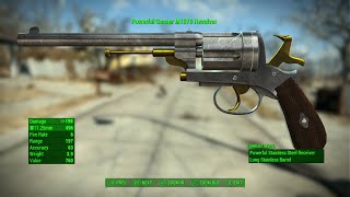 FALLOUT 4 MODS M1870 GASSER REVOLVER [upl. by Ahseele]