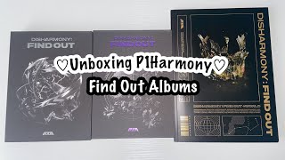 Unboxing P1Harmony Disharmony Find Out  all versions  legendary pulls [upl. by Nileuqay]