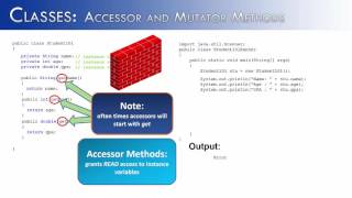 Classes Part 13 Accessor and Mutator Methods Java [upl. by Trinetta]