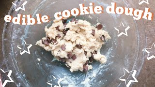 EASY CHOCOLATE CHIP COOKIE DOUGH RECIPE FOR ONE 🍪 [upl. by Larianna484]