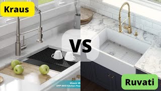 Kraus Vs Ruvati Sinks  Which Brand Should I Choose For Kitchen Sink [upl. by Zilvia521]