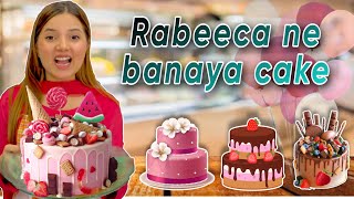 RABEECA NE BANAYA CAKE🎂  PEHLI BAAR🥳  VLOG BY RABEECA KHAN [upl. by Yrogerg485]