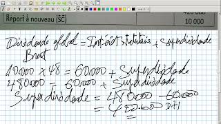 Comptabilité Approfondie Vidéo N 30  Exercice Corrigé quotAffectation Des Bénéficesquot [upl. by Nosyla]