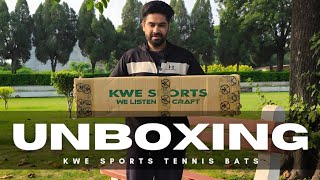 Unboxing KWE Sports Tennis Cricket Bats  Detail Review In Hindi [upl. by Aleihs]