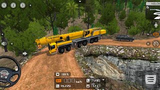 new cren truck driving in pahado me  new biggest truck 🚛 driving  12 wheels 🛞 truck driving [upl. by Ahsatsan130]