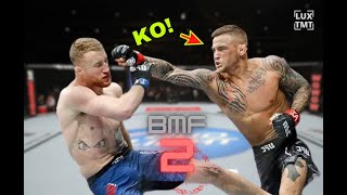 Dustin Poirier vs Justin Gaethje 2 Full Fight Highlights  Why Justin Gaethje beats Poirier BMF KO [upl. by Charlot]