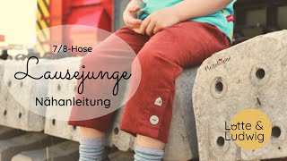 Hose Lausejunge Nähanleitung [upl. by Philps]