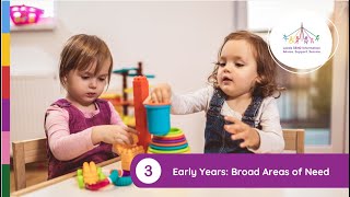 EYFS 3 Broad Areas of Needs [upl. by Peppie394]