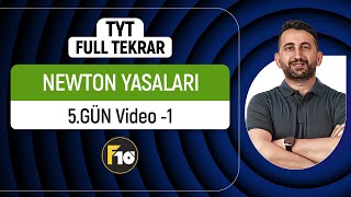 Newtonın hareket yasaları konu anlatımı 1  TYT Fizik 5Gün 1Video [upl. by Ecneralc704]